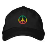 Rasta Peace Embroidered Hat embroidered hats