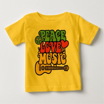 Rasta Peace-Love-Music Infant T-shirt
