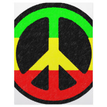 Rasta Peace-Sign Letterhead