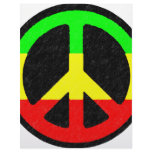 Rasta Peace-Sign Letterhead