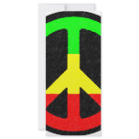 Rasta Peace-Sign Personalized Rack Card
