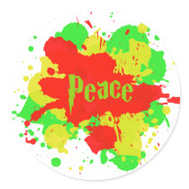 Rasta Peace Sticker by bigorange82 Rasta Peace Sticker