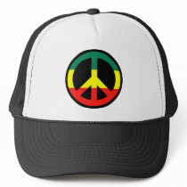 Rasta Peace Symbol hats