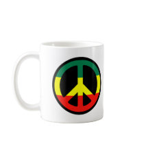 Rasta peace symbol mugs by ModifiedDesigns Rasta peace symbol mugs