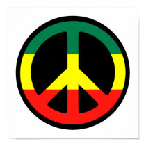 Rasta Peace Symbol posters by makelovenotwar Rasta Peace Symbol posters