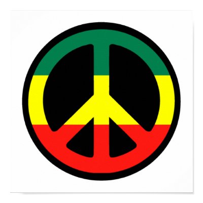Rasta Peace Symbol Posters by makelovenotwar