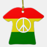 Rasta Peace T-Shirt Ornament