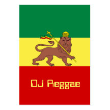 Rasta Reggae Lion of Judah Business Card Templates