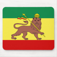 Rasta Reggae Lion of Judah Mouse Pads