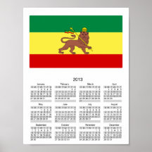 Rasta Reggae Lion of Judah Poster