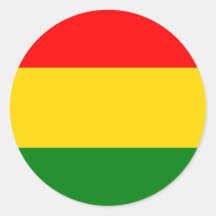 Rasta Round Sticker