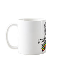 Rasta shield coffee mugs