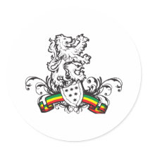 Rasta shield stickers