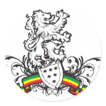 Rasta shield stickers