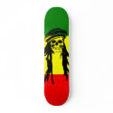 Rasta Skull Skateboard by calroofer Rasta Skull Skateboard