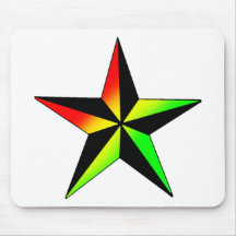 Rasta Star Mouse Pads