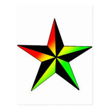 Rasta Star Postcard