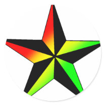 Rasta Star Sticker