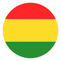 Rasta Round Sticker