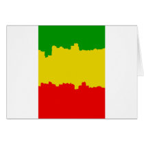 Rasta Stripes Design cards