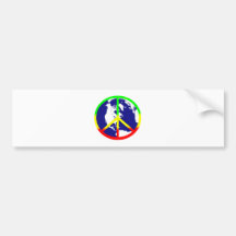 Rasta World Peace Bumper Sticker