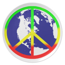 Rasta World Peace Dinner Plates