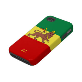 Rastafari Flag of Ethiopia Reggae iPhone 4 Tough casematecase