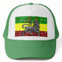 Rastafarian flag design hats