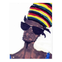 rastaman post card