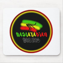 Rastarfarian Rights Logo Mouse Pads
