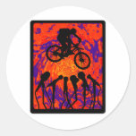 Rastro ocultado bici pegatina
