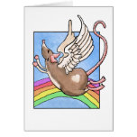 Rat Angel Greeting Card
