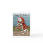 Rat Cape and Basket, Happy Birthday! Note Card