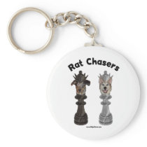 Rat Chasers Chess Dogs Key Chains