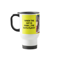 RAT DEPOT RESCUE SUPPORT TRAVEL MUG by AWWWWRATS RAT DEPOT RESCUE SUPPORT TRAVEL MUG