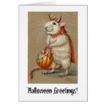 Rat Devil, Halloween Greetings! Card
