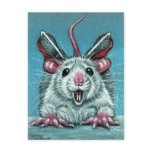 Rat Fell Ice Skating Postcard