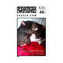 Rat kisses stamp by itsaratsworld Rat kisses stamp