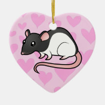 Rat Love (add your own message) Ornament