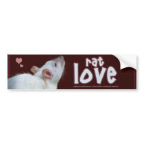 Rat Love Bumper Sticker