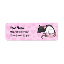 Rat Love Custom Return Address Label