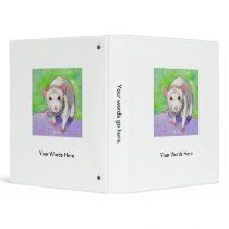 Rat lover art cute white pet rats fun picture binders