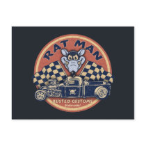 Rat Man Rusted Customs Post Card