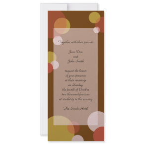 Rat Pack Invitation - Brown invitation