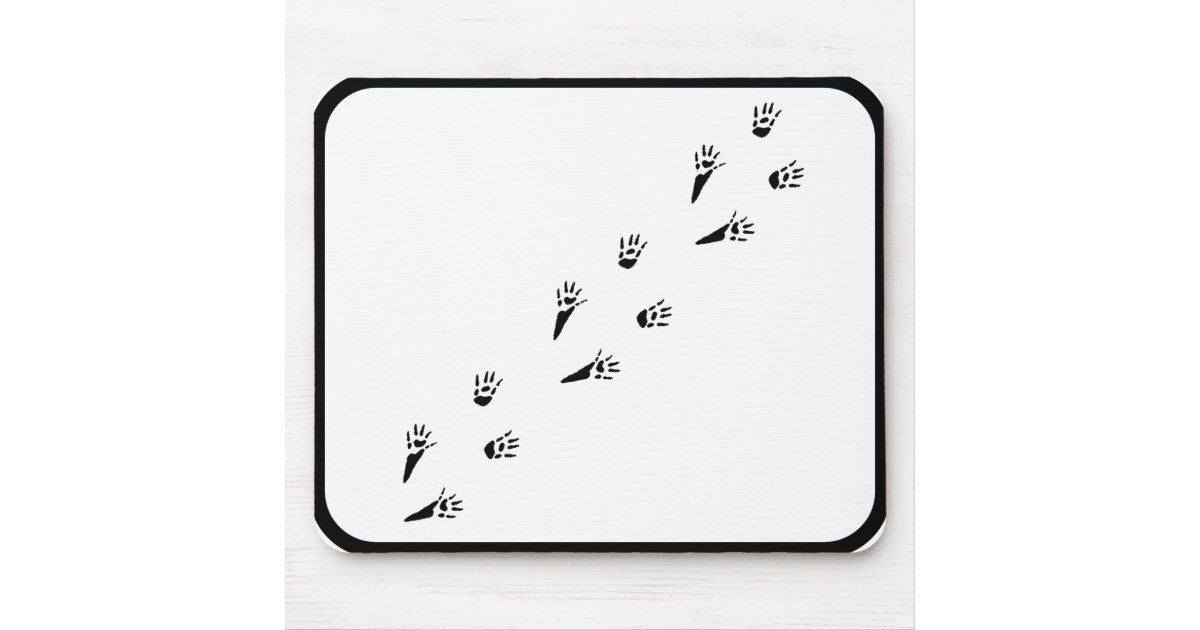 Rat Paw Print Mouse Pad Zazzle