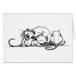 Rat pile greeting cards