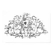Rat pile with heart cookie posters by Drusilla Rat pile with heart cookie posters