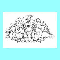 Rat pile with heart cookie posters by Drusilla Rat pile with heart cookie posters