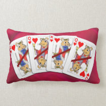 Rat Playing Cards Pillow pillows