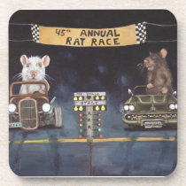 Rat Race cork coasters